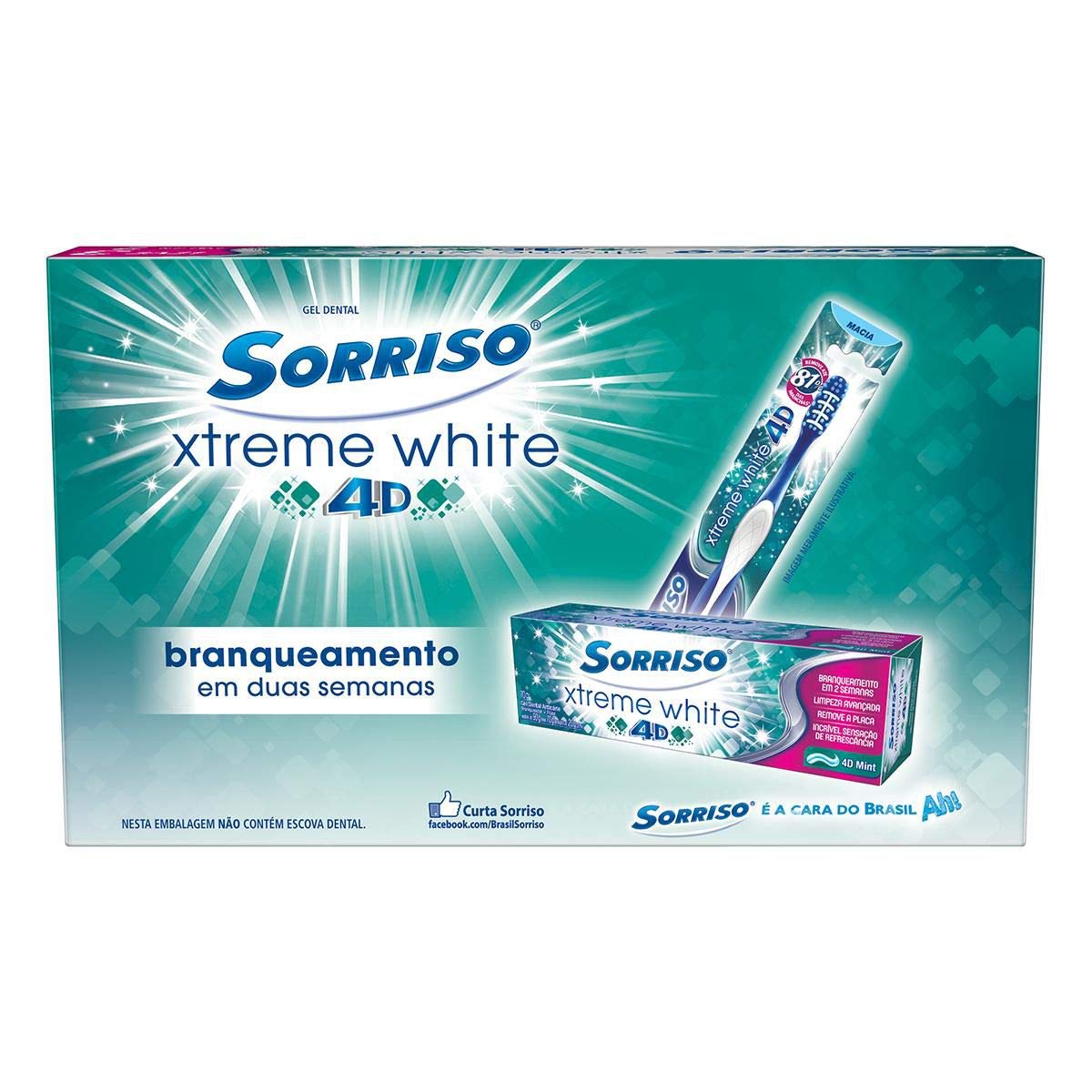 Creme Dental Sorriso Xtreme White 4D 70g Promo Leve 3 Pague 2